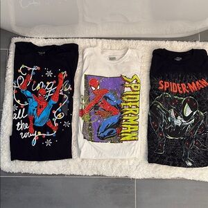 Marvel Spider-Man T-Shirt Bundle - Black, White, Red